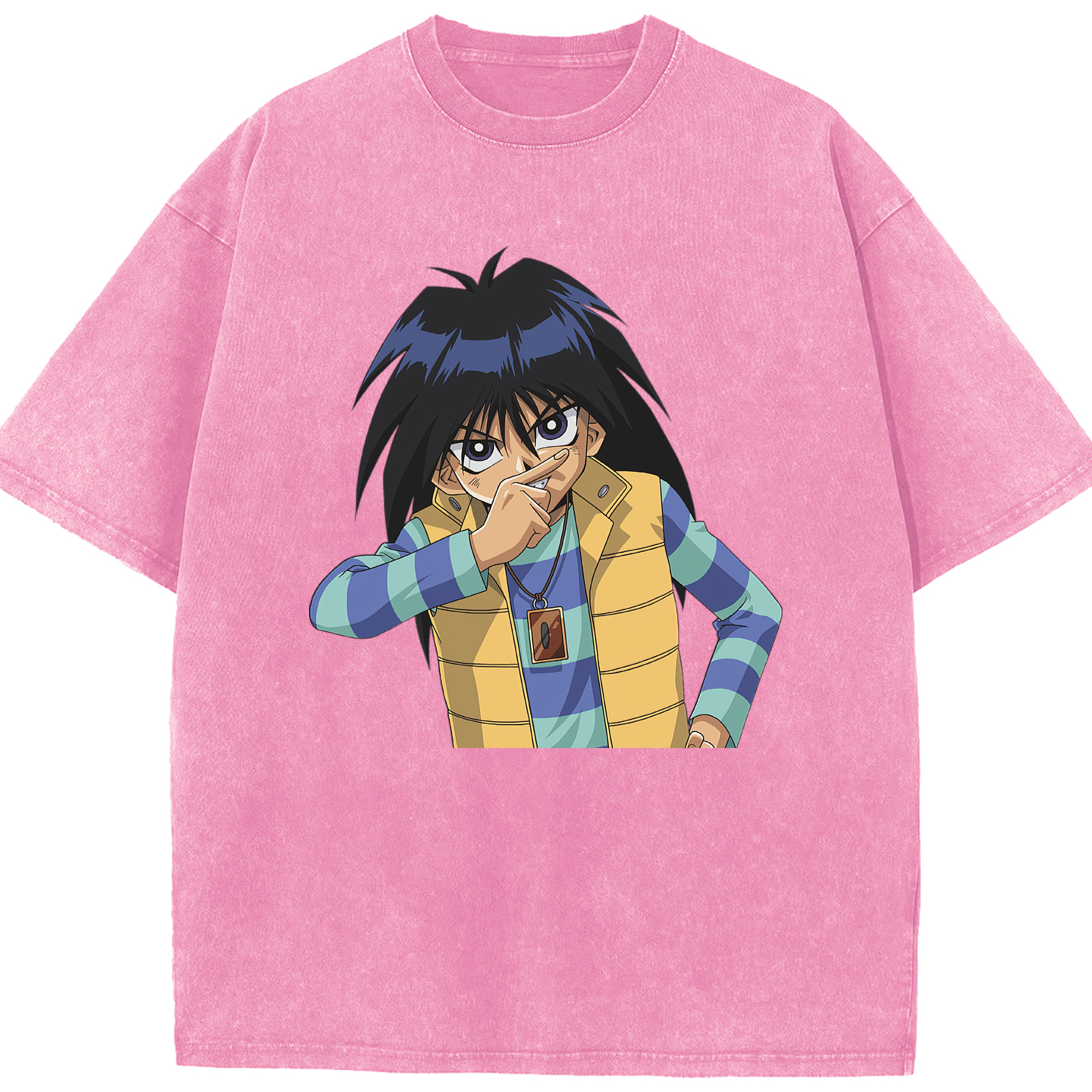 （画像用） 遊☆戯☆王 Yu-Gi-Oh! 綿100% ヴィンテージ風 半袖Tシャツ（フロントプリント）